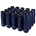 Godspeed New Type 3-X BLACK 12mm x 1.50 Thread Size Cold Forged SCM-435 Steel Black Finish Open End Lug Nut, (pack of 20)