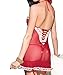 VillyDan Women's Strappy Sexy Lingerie One Size RED