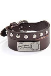 S.S&reg;(SportSpirit) Wide Design Jewelry Gift Genuine Leather Wristband Unisex Bangle Cuff Bracelet Retro Punk Rock Style Antique Brown Adjustable Buckles (with Gift Bag)