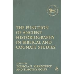 Function of Ancient Historiography in Biblical and Cognate Studies