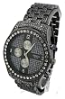 Geneva Elite Iced Out Bling Bling Watch Gun Color
