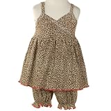 Toddler Girls Designer Clothing CHEETAH Top Bloomer Outfit MAD SKY Girl 2T-4T