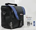 Professionell Camera Case, Shoulder Bag 'Outdoor' including 2GB SD Card for Canon, Nikon, Pentax, Sony Alpha
