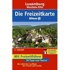 Freizeitkarte Allianz Luxemburg / Westliche Eifel 1 : 120 000: Mit Freizeitf�hrer / 34 Tipps und Touren