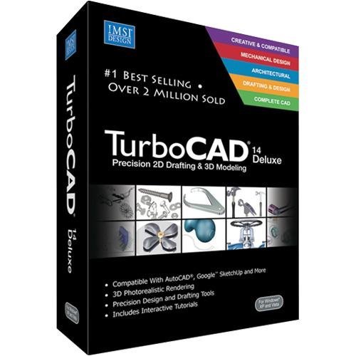 Turbocad Deluxe V14 Precision 2D Drafting 3D Modeling
