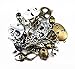 yueton 100 Gram (Approx 30pcs) Assorted DIY Antique Skull Charms Pendant Craft Making Accessory (Skull)