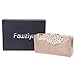 Fawziya Envelope Clutch Purse Velvet Crystal Evening Handbag