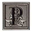 Monogram Keychain - P