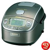ZOJIRUSHI 真空圧力IH炊飯ジャー極め炊き (3合炊き)NP-RA05-XJ ステンレスブラウン