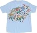 Search : DC Comics Superheros Distressed Light Blue T-Shirt