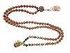 Tiger Eye Harmonious Balanced Rudraksha Prayer Mala Rosary Beads 108+1 Pendant Necklace