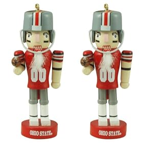 Ohio State Buckeyes Mini Nutcracker Ornament Set
