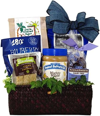 Sweet Vegan Gourmet Gift Basket with Delicious Vegan Snacks