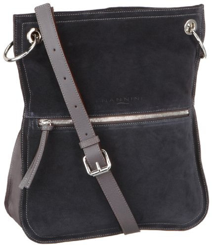 Nannini Preppy 95258, Damen Umh&auml;ngetasche, blau, (cobalto), 32x26x10