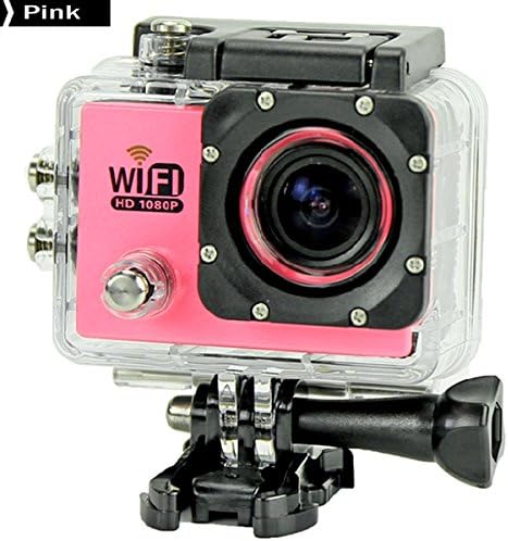 SeresRoad SJ6000 WiFi Version 2" LCD Display 170° Wide Angle H.264 12.0MP 1080P HD 30M Waterproof Outdoor Helmet Sport DV Digital Video Camera Recorder Diving Bicycle Action Camera with HDMI TF Slot (Pink)