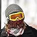 Beardo Original Detachable Beard Hat, Gray Brown