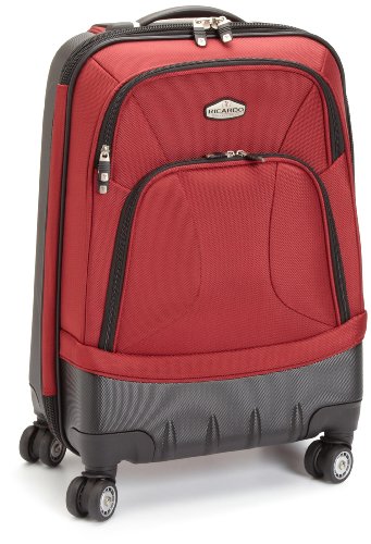 Ricardo Beverly Hills Luggage Palos Verdes 21-Inch Expandable 4 Wheeled Wheelaboard, Valentine Red, Small