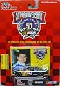 1998 - Racing Champions - NASCAR 50th Anniversary - Joe Nemechek - No. BellSouth Chevrolet Monte Carlo - 1:64 Scale Die Cast Replica Car, Collectible Card and Display Stand