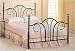 Black Curl Queen Size Post Design Bed