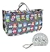 Micom Cute Printing Expandable 13 Pocket Handbag Insert Purse Cosmetic Bag Organizer with Handles for Women
