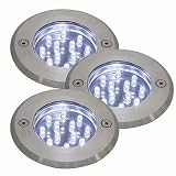 Eigenschaften Nordlux ANDROS / ANDROS Gehwegstrahler LED 3-er Set in Edelstahl