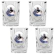 Vancouver Canucks NHL 4pc Square Shot Glass Set by Great American Products