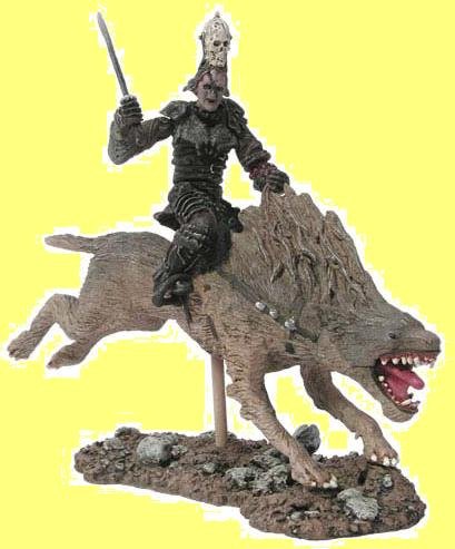 Childrens Toyshop  Toys : LORD OF THE RINGS BATTLE SCALE FIGURE - MORANNON ORC ON WARG