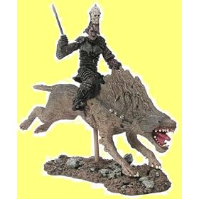 LORD OF THE RINGS BATTLE SCALE FIGURE - MORANNON ORC ON WARG