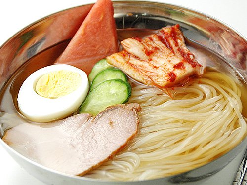 韓国冷麺8食と白菜キムチ500ｇセット