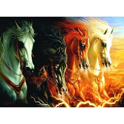 Four Horses of the Apocalypse 1500pc Jigsaw Puzzle by Sharlene Osorio