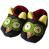 Cate and Levi Handmade Soft Owl Baby Slippers (Premium Reclaimed Wool and Eco-Friendly Fleece) [並行輸入