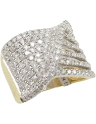 14k Yellow Gold 2.27ctw Diamond Cocktail Ring LR900Y Size 7.5