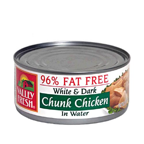 Valley Fresh Chuck Chicken in Water, White & Dark, 10-Ounce Cans (Pack of 12) by Valley Fresh