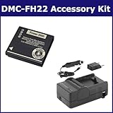 Panasonic Lumix DMC-FH22 Digital Camera Accessory Kit includes: SDDMWBCF10  ....