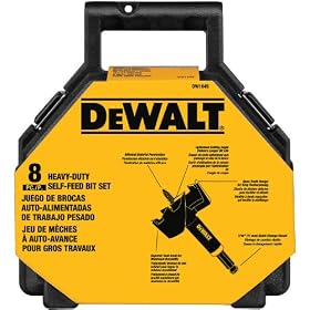 DEWALT DW1649  8-Piece 7/16-Inch Shank Selfeed Bit Kit