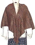 Square Wool Scarf Womens Winter Clothes Handmade Items India Wear 55 x 55 (nsjmwr058)