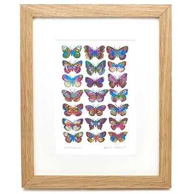 Butterflies by John Dilnot (Framed Print)