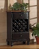 Wilshire Wine Rack - Rubbed Black Finish (Rubbed Black) (47.5H x 30W x 17D)