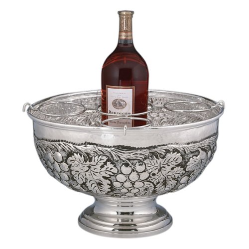 →Price Andrea By Sadek Silver Plated Grape Wine Cooler 16.5″ D Best