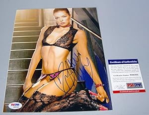 Adrianne Curry Americas Top Model Signed 8x10 Photo Great Auto! PSA COA