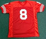 Steve Young Autographed San Francisco 49ers Jersey Mounted Memories