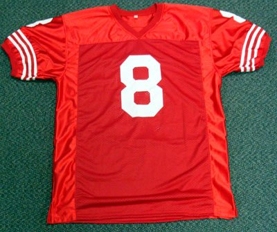 Steve Young Autographed San Francisco 49ers Jersey Mounted Memories