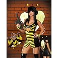 Sexy Killer Bee Womens Halloween Costume - SMALL