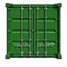Shipping Container Front Elevation   42 H x 42 W   Peel and Stick Wall Decal by Wallmonkeys