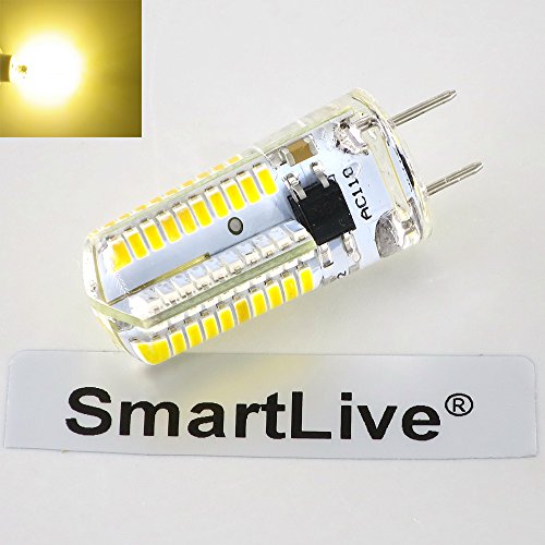 SmartLive 110v 4w G8 Dimmable LED Light Warm White 3000k 30W~40W Halogen Replacement For Chandelier Crystal Ceiling Lamp Light in Bath room,Bed room,Living room，Kitchen