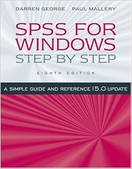 Amazon.com: SPSS for Windows Step-by-Step