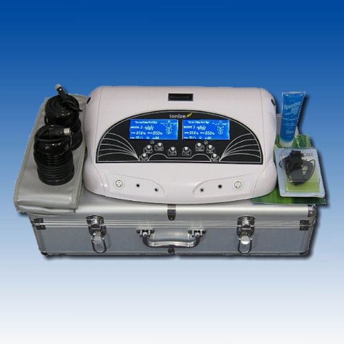 Two-Person Ionic Detox Foot Bath System with Infrared Therapy, Two LCD Screens, Consultation Services and Aluminum Carrying Case