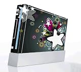 Retro Stars Decorative Protector Skin Decal Sticker for Nintendo Wii Console