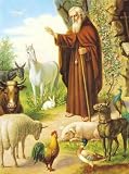 Kunstdruck Poster: Anonymous "Hl. Antonius Der Einsiedler" 19 x 26