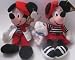 Disney Bean Bag Plush Mickey Mouse and Minnie Mouse Globe Trotting France French